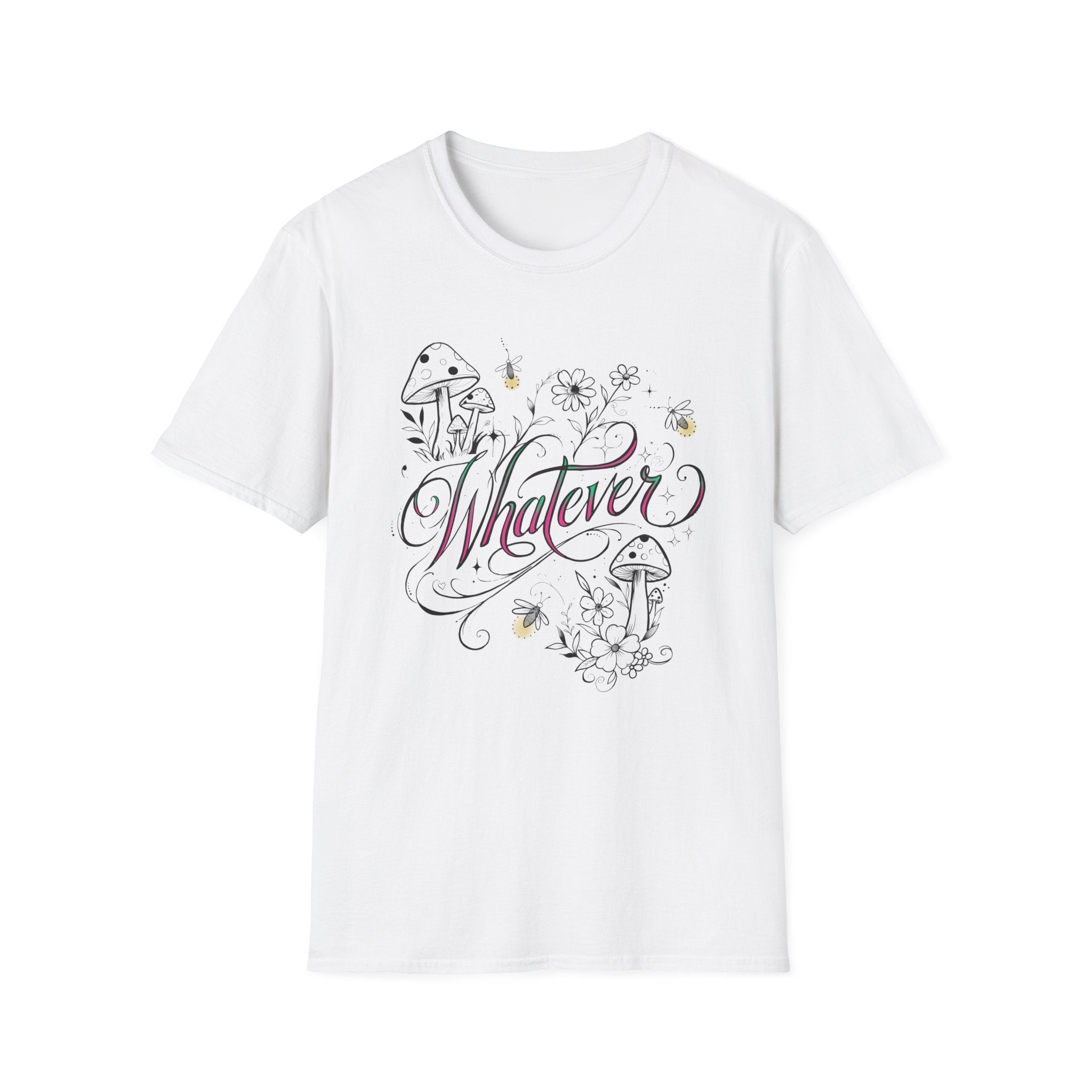 Whatever Floral Mushroom T-Shirt