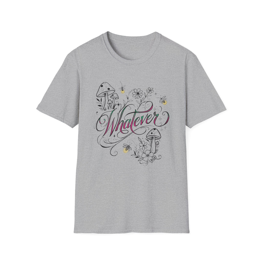 Whatever Floral Mushroom T-Shirt
