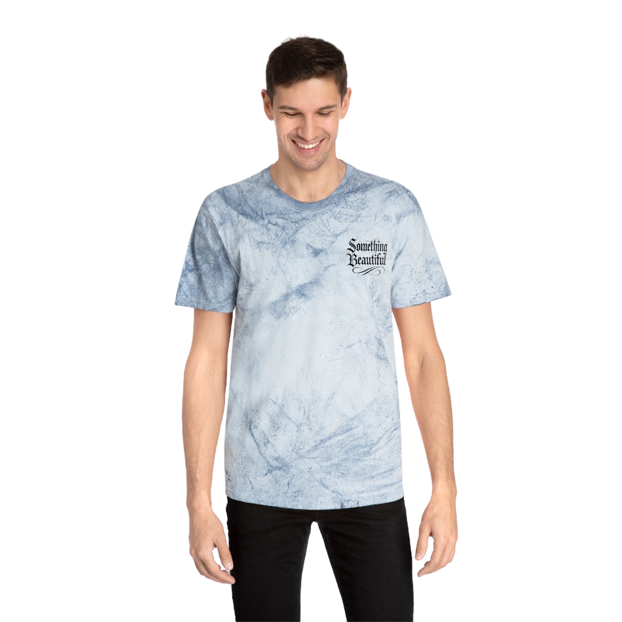 Tie-Dye 'Something Beautiful' T-Shirt — Mountain Tattoo Graphic