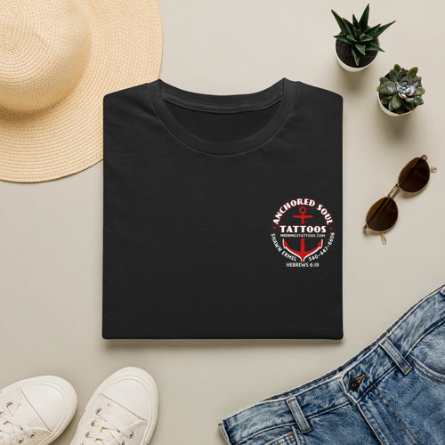 Anchored to Tattoos Pocket Logo T‑Shirt