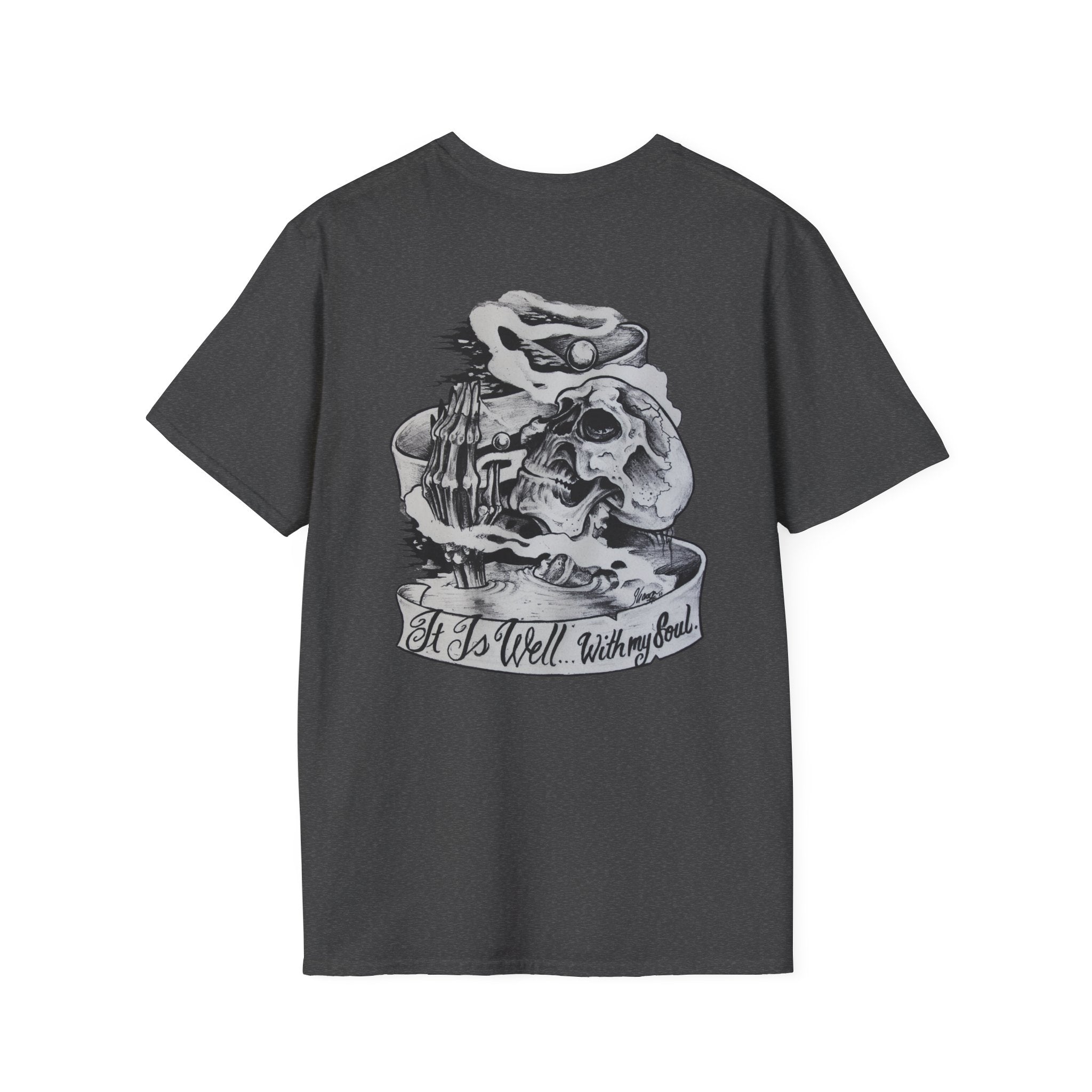 Anchored to Tattoos Pocket Logo T‑Shirt