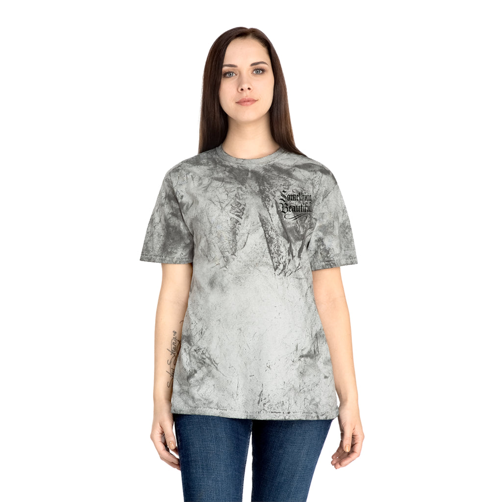 Tie-Dye 'Something Beautiful' T-Shirt — Mountain Tattoo Graphic