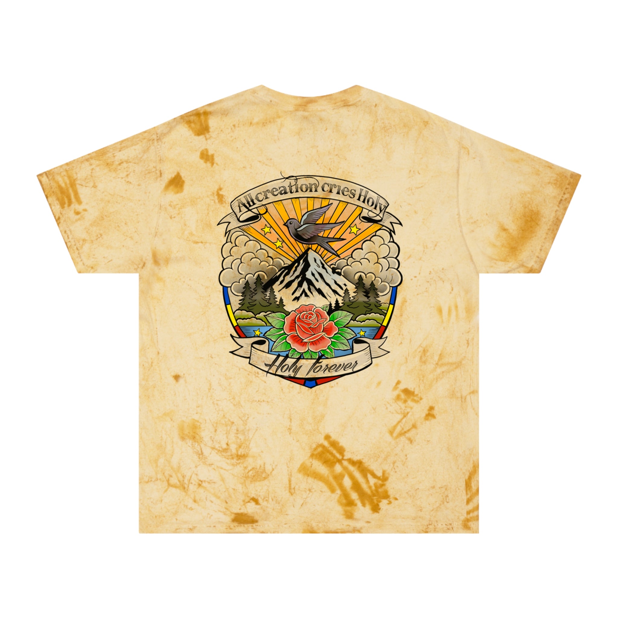 Tie-Dye 'Something Beautiful' T-Shirt — Mountain Tattoo Graphic