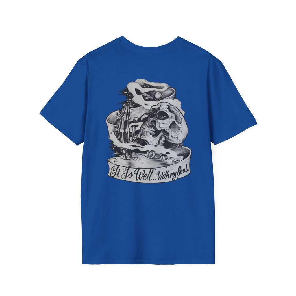 Anchored to Tattoos Pocket Logo T‑Shirt