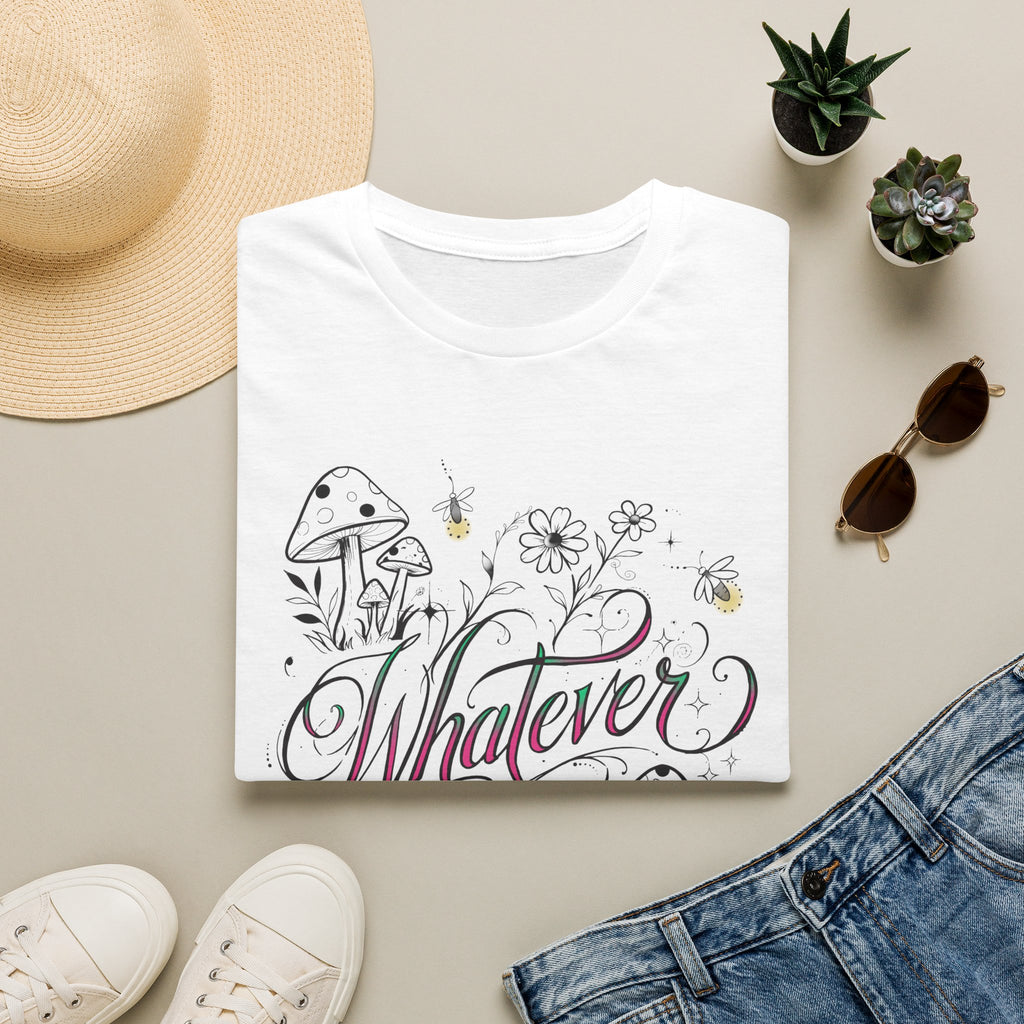 Whatever Floral Mushroom T-Shirt