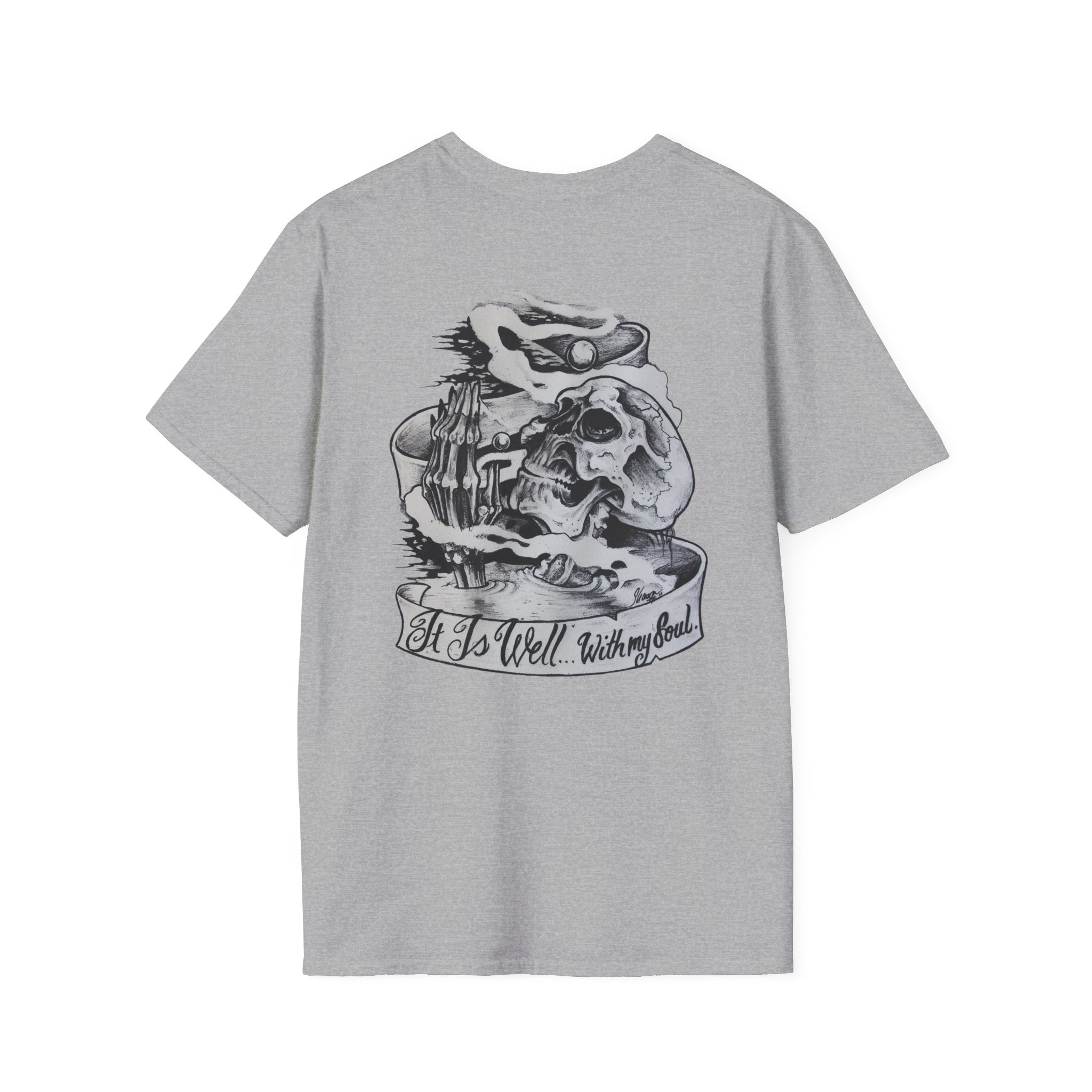 Anchored to Tattoos Pocket Logo T‑Shirt