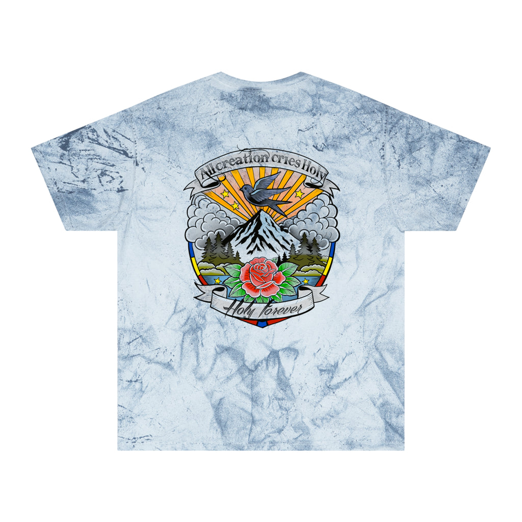 Tie-Dye 'Something Beautiful' T-Shirt — Mountain Tattoo Graphic
