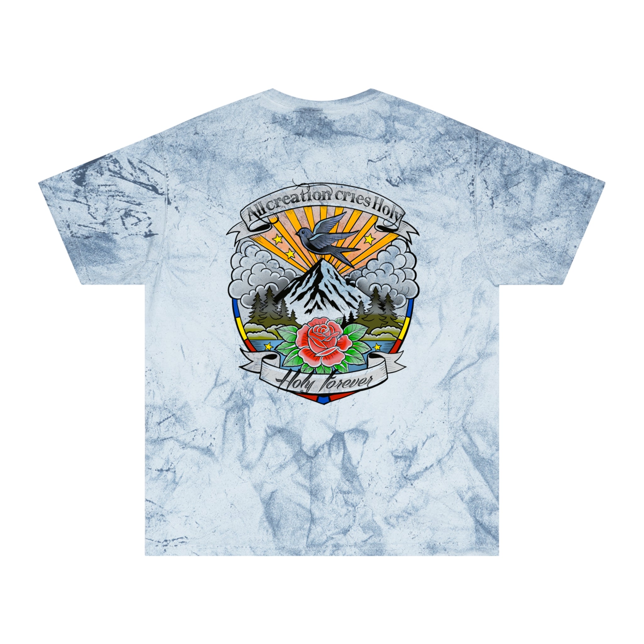 Tie-Dye 'Something Beautiful' T-Shirt — Mountain Tattoo Graphic