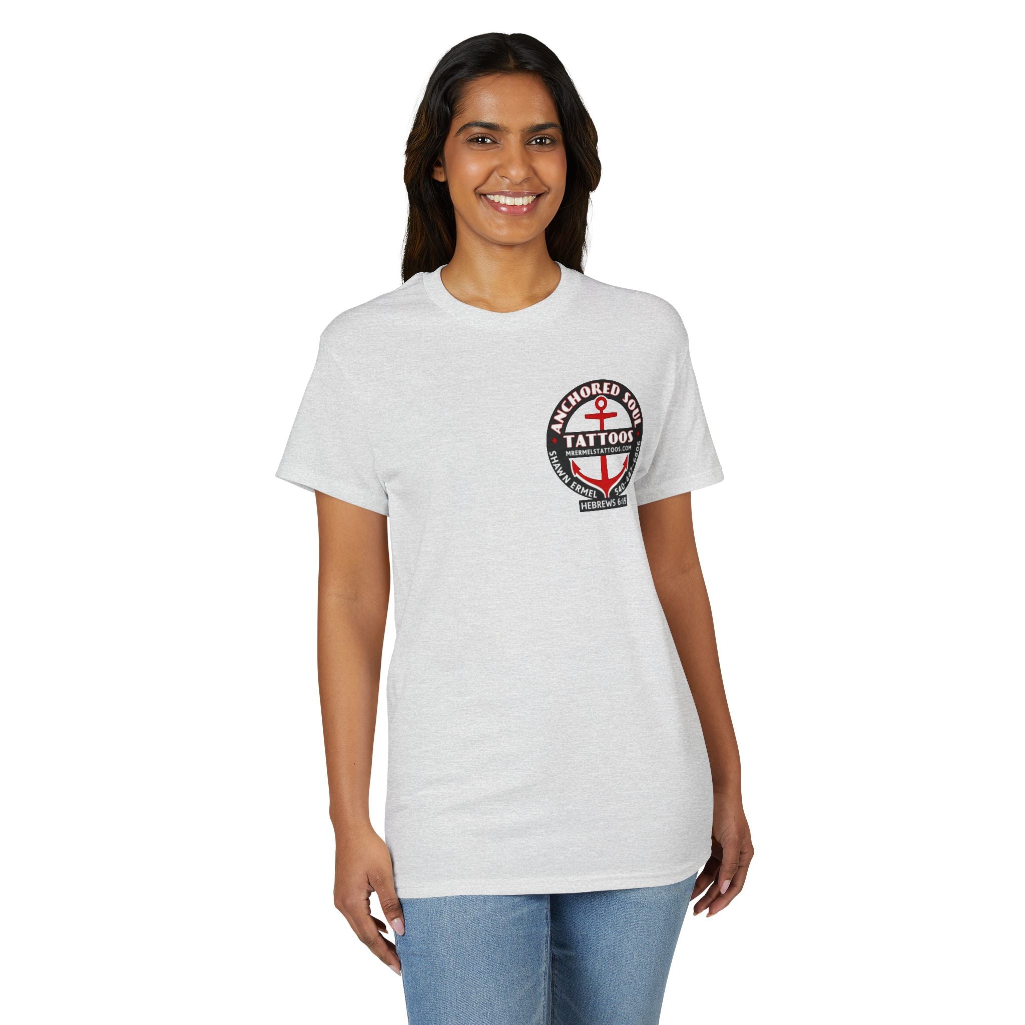 Tattoo Skull Anchor T-Shirt — "All Is Well" Sailor Nautical Graphic Tee