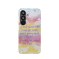 Phone Case — Pastel Cloud Quote ‘A Wise Man Covers His Face’ Protective Snap Case