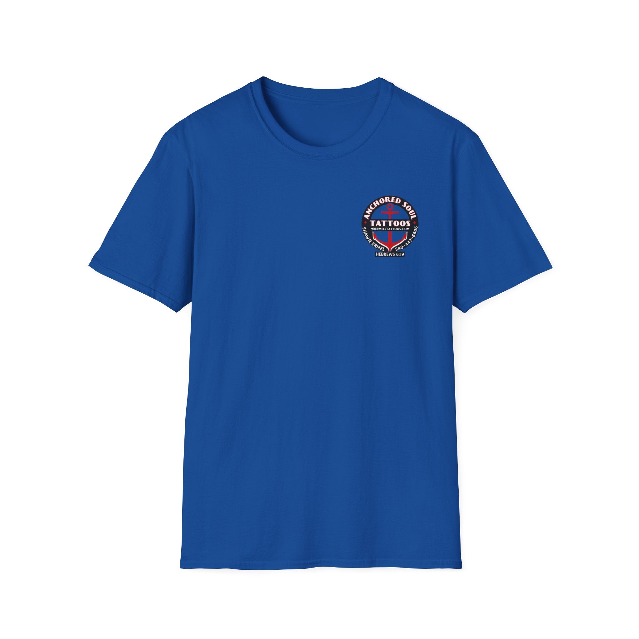 Anchored to Tattoos Pocket Logo T‑Shirt