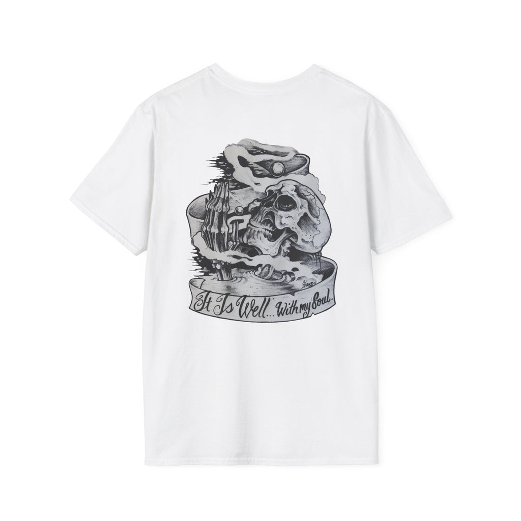 Anchored to Tattoos Pocket Logo T‑Shirt
