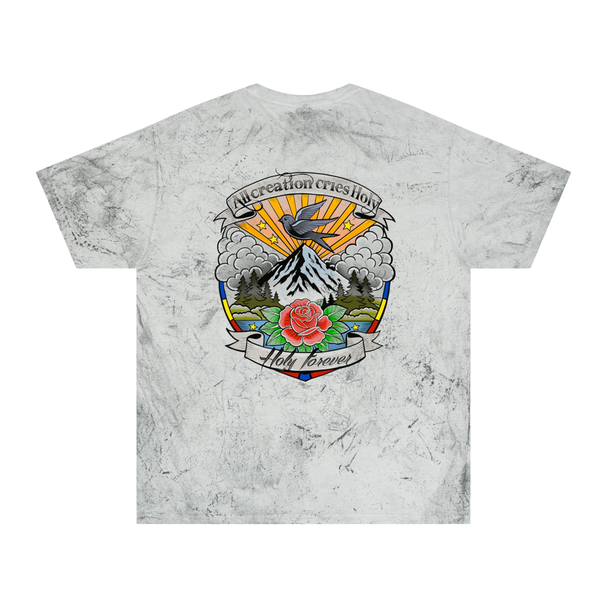 Tie-Dye 'Something Beautiful' T-Shirt — Mountain Tattoo Graphic