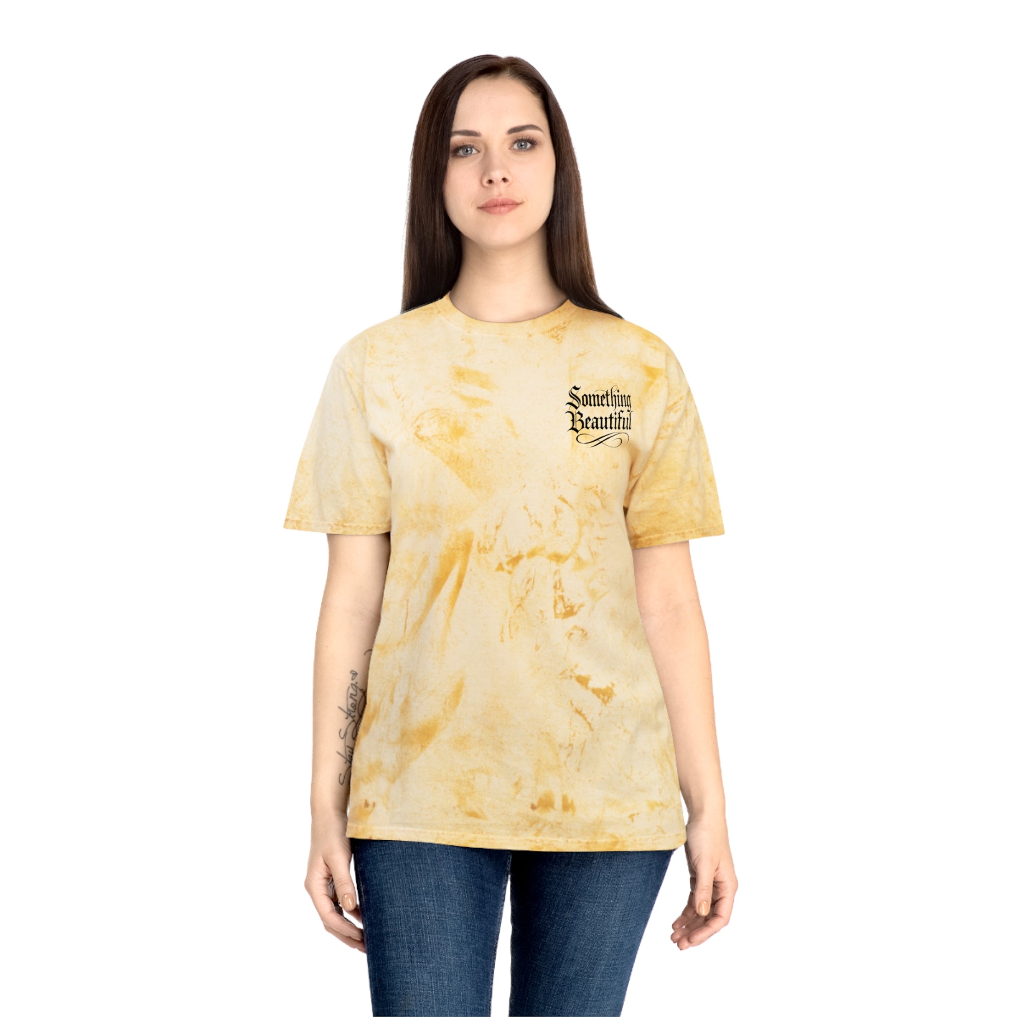 Tie-Dye 'Something Beautiful' T-Shirt — Mountain Tattoo Graphic