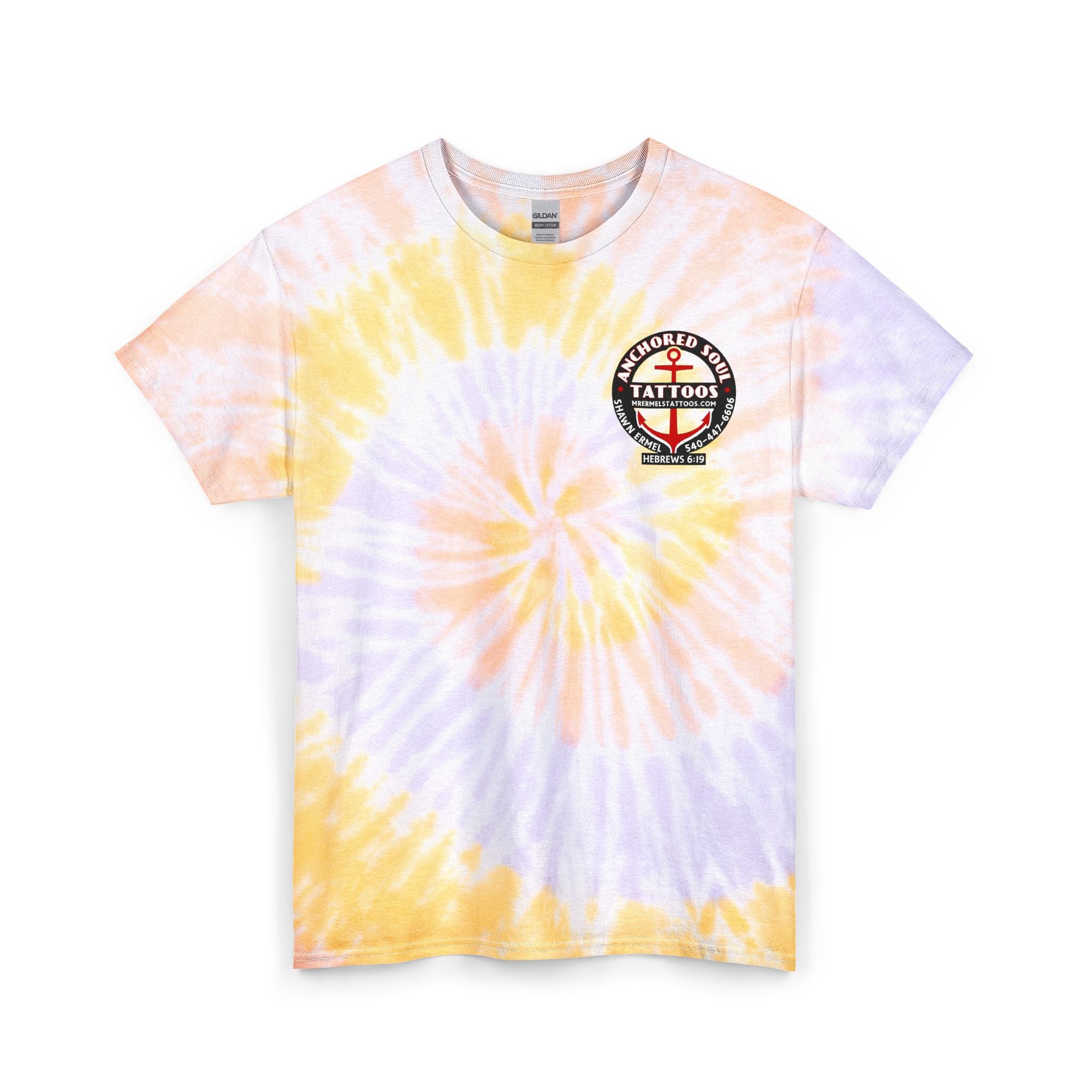 Tie-Dye Skull Tattoo Tee — "It Is Well With My Soul" Cotton T-Shirt