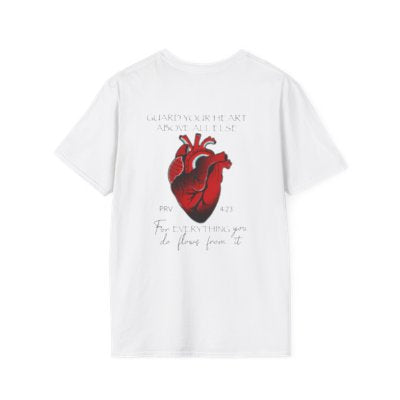 Something Beautiful Chest Script T-Shirt